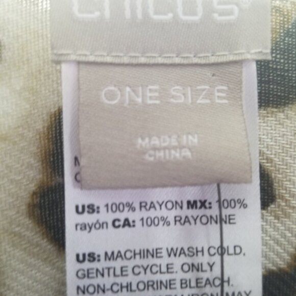 NWT Chico's Women's Animal Print High-Low Kimono One Size - Picture 3 of 6